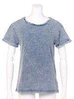 ツイストクルーネックデニムT／S