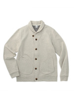 バックボーダー裏毛カーディガン