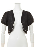 Apuweiser Luxe リバーシブルボレロ/ベージュ