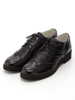 BIウィングチップレースアップスリッポン30/BLACK
