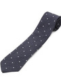 Fermo Fossati ドット柄ネクタイ/ネイビー系(094)