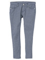 GINGHAM SKINNY PANTS/BLACK