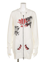 GLOOMYロングジップパーカー/ブラック