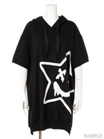 NGスターパーカーワンピース/トップグレー