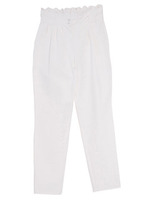 Scallop　long　pants/white