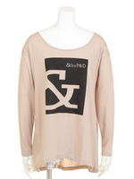 TC天竺ロゴ/ベージュ