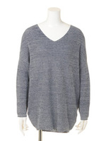 VネックドルマンP/O/ネイビー