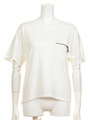 [L.B DAILY STOCK]ファスナーポケット付きTシャツ/OWHT