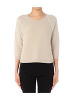 [L]コットンMIXプルオーバニット/ベージュ系(051)