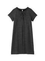 [L]フロントレースアップワンピース/ナチュラル(450)