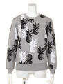 【CASUAL】ananas柄スウェットTOPS/グレー