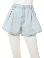 【CASUAL】ワイドフレアデニムS/PT/アイスブルー