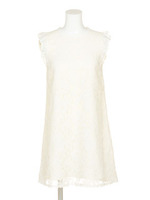 【DUO】 レースボトルネックOP/オフホワイト