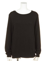 【GROCERIES APPAREL】ハッチクルーセーター/ブラック