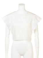 【KiiRA】HANDKERCHIEF SLEEVE TOPS/BLUE