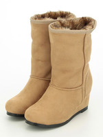 【Liberty Doll】ウェッジムートンブーツ(5306)/BE