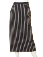 【M】colorstripeストレートミディSK/パープル