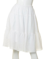 【Omekashi】ティアードギャザーキュロット/ブラック