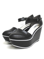 【R&E】パイピングハイウェッジセパレートパンプス/ホワイト