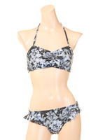 【ROYALPARTY】MONOFLOWER/ビスチェ風ビキニ/ブルー