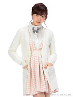 【Tralala】Vネックポップコーデカーディガン/ピンク