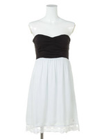 【VOLCOM】Luckybreak Tube Dress/WHT