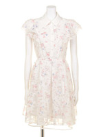 【美人百花4月号掲載】【39thAnniversary】エアリーローズシャツワンピース/ブルー