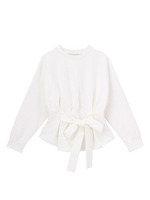 ウエストリボンカットソー/ホワイト(001)