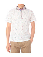 カラフルドットポロシャツ/レッド系(863)