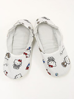 キティ袋付きルームシューズ/WH