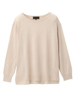 クルーネックニット/ブルー系(090)