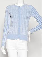 ケーブルニットカーデ/NVY