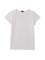 コットン100%Tシャツ/ホワイト(002)