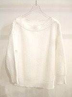 コットンニットボートネック/GREEN