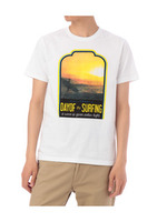 サーフフォトTシャツ/ブルー系(090)