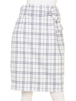 サイドリボンタイトスカート/ライトグレー