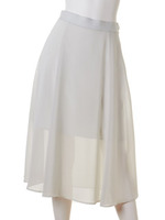 シフォンフレアースカート/YEL