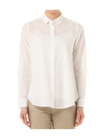 シャンブレー2WAYカラーシャツ/ホワイト(003)