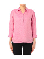 シャンブレーリネンシャツ/ピンク系(474)