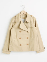 ショートトレンチ/ベージュ