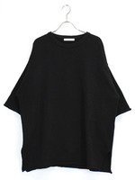 シンプルロングプルオーバーニット/グレー