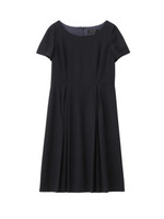 ジョーゼットタックワンピース/ライトベージュ(051)