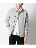 スプレッドカラー鹿の子ブルゾン/ネイビー(093)