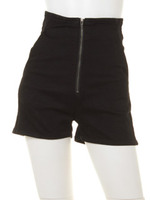 センターZIP DENIM H/W S-PT/BLK