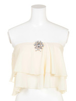 センタービジューシフォンベアTOP/IVO