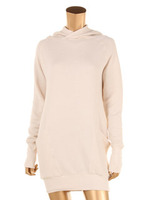 ソフトジャージーボアスウェットパーカー/ネイビー