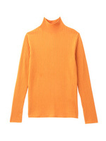 タートルネックリブ編みニット/ロイヤルパープル(082)