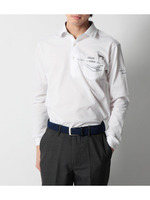 ダイヤパターンロゴポロシャツ/ホワイト(001)