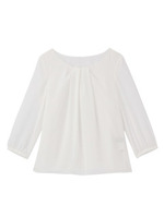 デシン縦ドレープブラウス/ブラック(019)