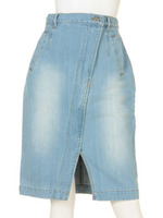 デニムラップフウタイトSK/スカイブルー